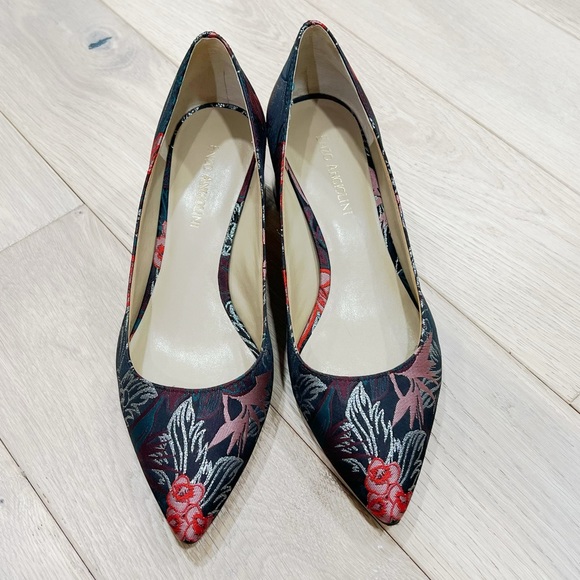 ENZO ANGIOLINI Floral Block Heels Size 7.5 - Picture 1 of 7